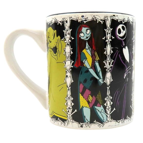 Nightmare Before Christmas Ceramic Mug Featuring Sally Jack & Oogie Boogie 14 oz - Picture 3 of 10